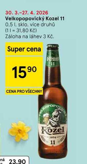 Velkopopovický Kozel 11, 0,5 l, sklo, více druhů  