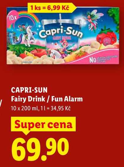 CAPRI-SUN Fairy Drink/Fun Alarm, 10x 200 ml