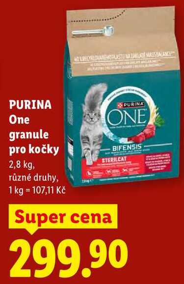 PURINA One granule pro kočky, 2,8 kg