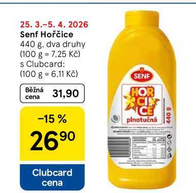 Senf Hořčice, 440 g