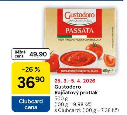 Gustodoro Rajčatový protlak, 500 g 