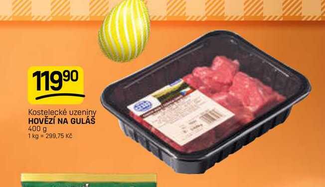 HOVĚZÍ NA GULÁŠ 400 g 