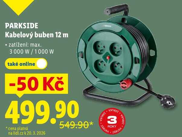 PARKSIDE Kabelový buben 12 m