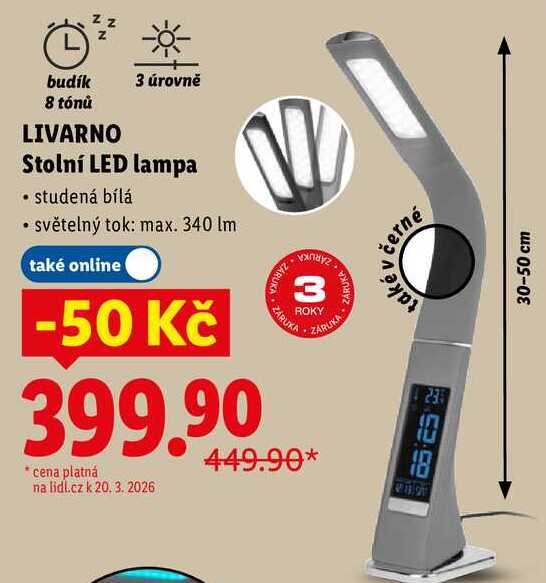 LIVARNO Stolní LED lampa 