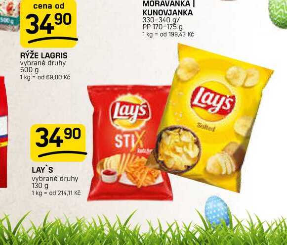 LAY'S vybrané druhy 130 g