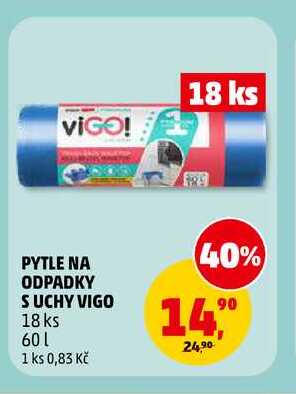 PYTLE NA ODPADKY SUCHY VIGO, 18 ks