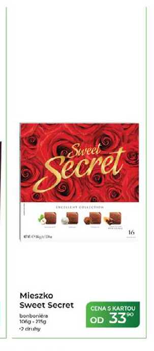 Mieszko Sweet Secret bonboniéra 106g-215g