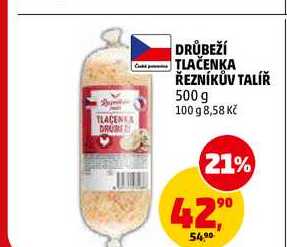 DRŮBEŽÍ TLAČENKA ŘEZNÍKŮV TALÍŘ, 500 g 