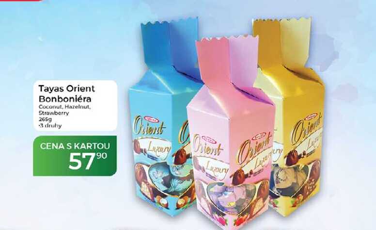Tayas Orient Bonboniéra Coconut, Hazelnut, Strawberry 265g