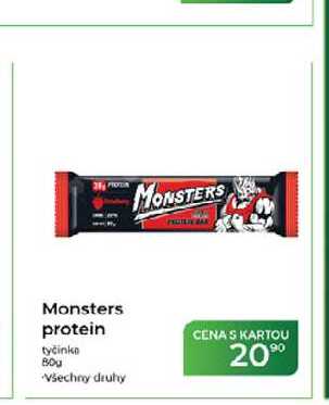 Monsters protein tyčinka 80g