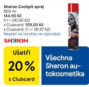 Sheron Cockpit sprej, 600 ml  