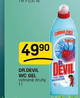 DR.DEVIL WC GEL vybrané druhy 1l