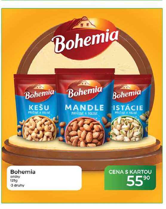 Bohemia oříšky 125g