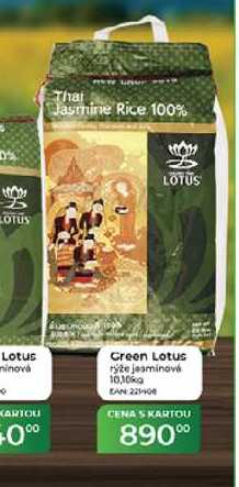 Green Lotus rýže jasmínová 10,10kg