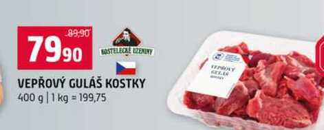 VEPŘOVÝ GULÁŠ KOSTKY 400 g 