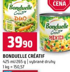 BONDUELLE CRÉATIF 425 ml/265 g vybrané druhy