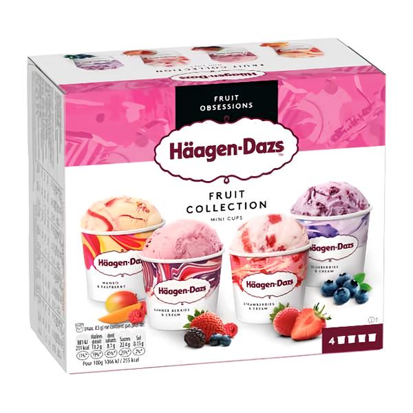 Häagen-Dazs Fruit Collection Mini Cups 4x95ml