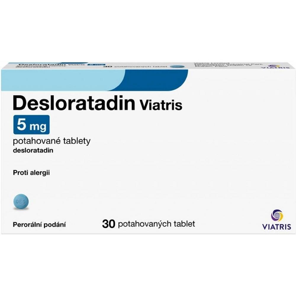 Desloratadin Viatris 5mg 30 potahovaných tablet