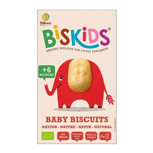 Belkorn BISkids BIO Dětské celozrnné sušenky Natural 6m+