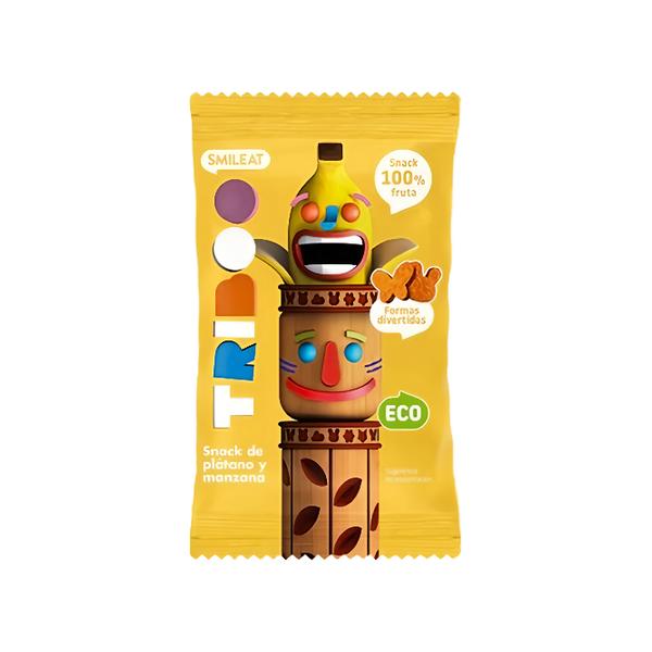 Smileat BIO Ovocné žvýkací bonbony jablko & banán, 100 % ovoce