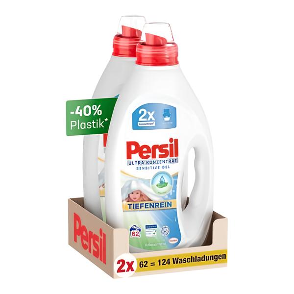 Persil Ultra koncentrovaný Sensitive Gel, 2x 62 pracích dávek