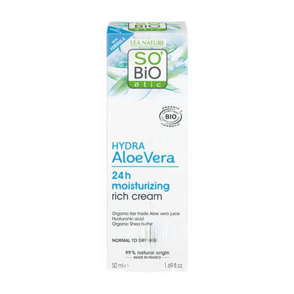 SO’BiO étic Krém bohatě hydratující denní s Aloe vera BIO