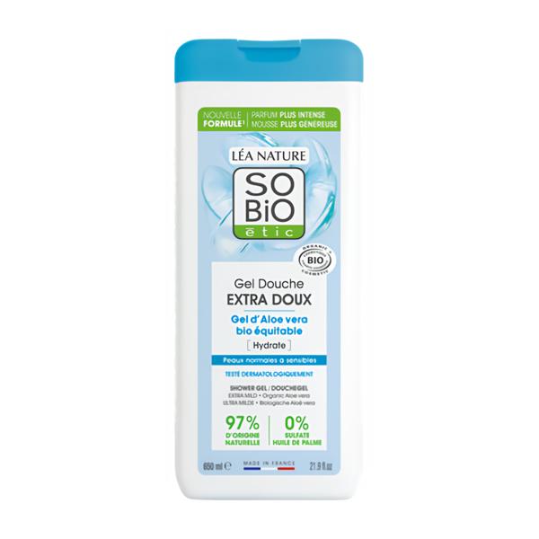 SO’BiO étic Gel sprchový extra jemný s Aloe vera BIO