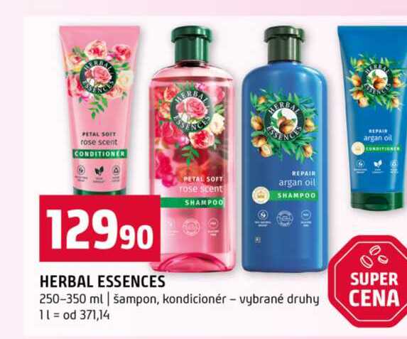 HERBAL ESSENCES 250-350 ml šampon, kondicionér vybrané druhy 