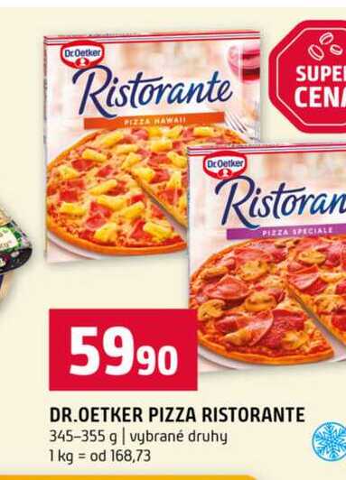 DR.OETKER PIZZA RISTORANTE 345-355 g vybrané druhy 