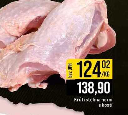 Krůtí stehna horni s kostí 1kg