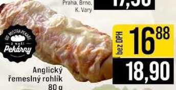 Anglický řemeslný rohlík 80 g 