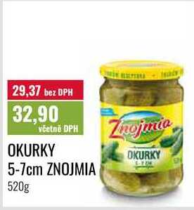 OKURKY 5-7cm ZNOJMIA 520g 