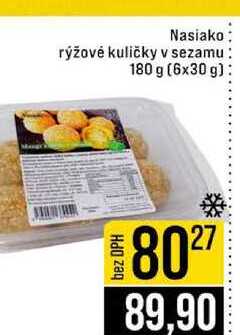 Nasiako rýžové kuličky v sezamu 180 g (6x30 g) 