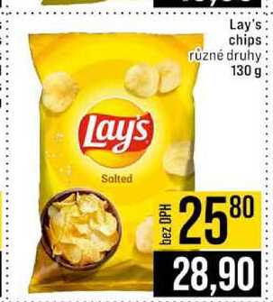 Lay's chips různé druhy 130 g