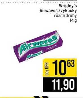 Wrigley's Airwaves žvýkačky různé druhy 14 g