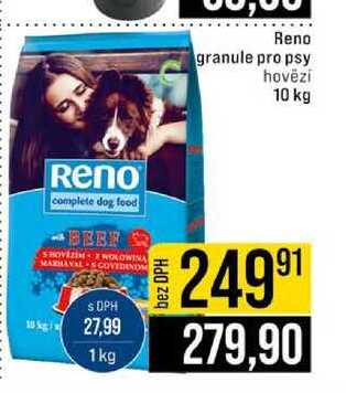 Reno granule pro psy hovězí 10 kg