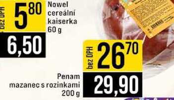 Nowel cereální kaiserka 60 g 