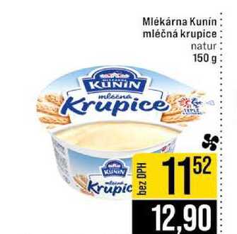 Mlékárna Kunín mléčná krupice natur 150 g 
