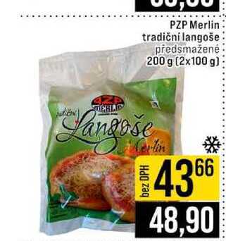 PZP Merlin tradiční langoše předsmažené 200 g (2x100 g) 