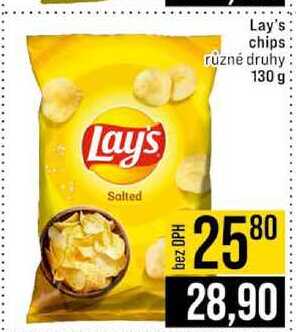 Lay's chips různé druhy 130 g 