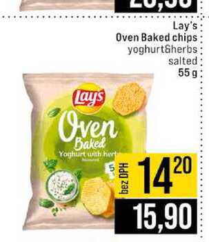 Lay's Oven Baked chips yoghurt&herbs salted 55g