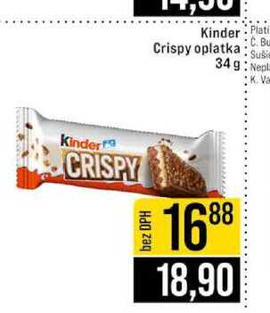 Kinder Crispy oplatka 34g 