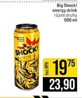 Big Shock! energy drink různé druhy 500 ml 