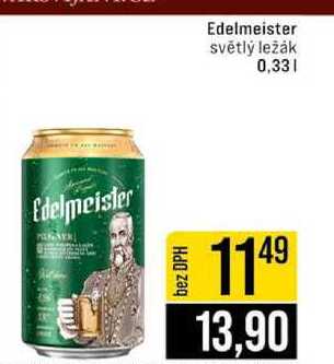 Edelmeister světlý ležák 0,33l