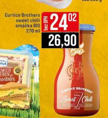 Curtice Brothers sweet chilli omáčka BIO 270 ml 