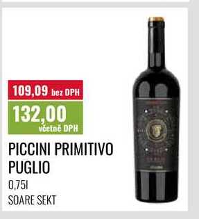 PICCINI PRIMITIVO PUGLIO 0,75l