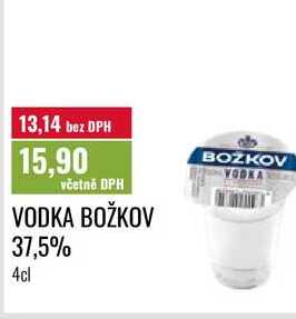 VODKA BOŽKOV 37,5% 4cl 