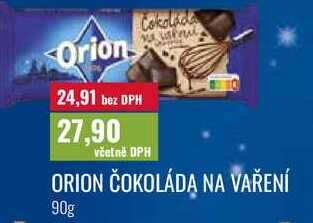 ORION ČOKOLÁDA NA VAŘENÍ 90g 