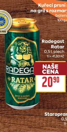 Radegast Ratar 0,51, plech