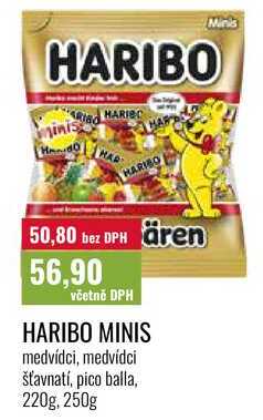 HARIBO MINIS 220g, 250g
